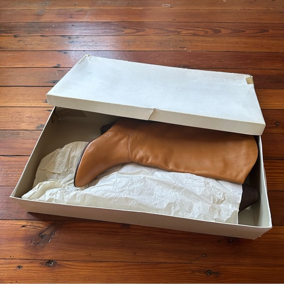 Vintage early 80s Italian Calzaturificio di Varese leather boots w original box - Picture 2 of 12